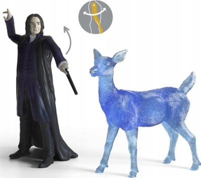 Figurina Schleich Harry Potter, set me 2 copë Professor Snape dhe Patronus Deer, shumëngjyrëshe