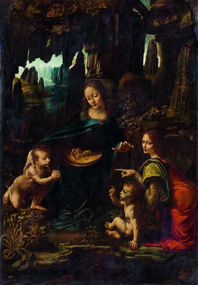Puzzle Clementoni Museum Leonardo The Virgin of the Rocks, 1000 copa, shumëngjyrëshe