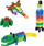 Kllapa ndërtimi Askato Building Blocks for Little Geniuses, 498 elemente, shumëngjyrëshe