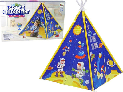 Çadër loje për kalamaj Space Children Tent, me drita, me figura hapësire, blu