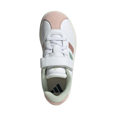 Патики за деца Adidas VL Court 3.0 Jr IH4952, природна кожа, затворање со леплива лента, бели