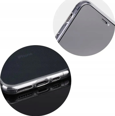 Kapak telefoni OEM shumë i hollë Ultra Slim për iPhone 15, silikon 0.5mm, transparent