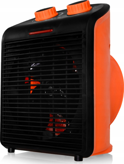 Ngrohës me ventilator Vivax FH-2081B, 2000W, termostat i rregullueshëm, portokalli me të zezë