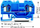 Klemë shine Wago 281-904, 2 përcjellës, 4mm², blu