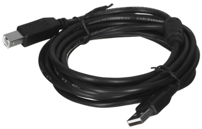 Kabllo Gembird, USB A / USB B, 3 m, e zezë
