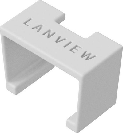 Klip për me i dallu kabllot Lanview LVT SC W, set me 20 copë, i bardhë