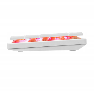 Tastierë gaming White Shark NAGAMAKI, switch-a mekanikë të kuq, layout US, e bardhë