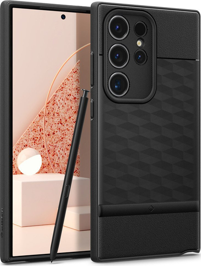 Mbrojtëse telefoni Spigen Caseology Parallax, Samsung Galaxy S24 Ultra, profil i hollë, e zezë mat