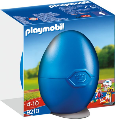Set lodër Playmobil Eggs One-on-One Basketball 9210, 2 figura, me kosh basketbolli
