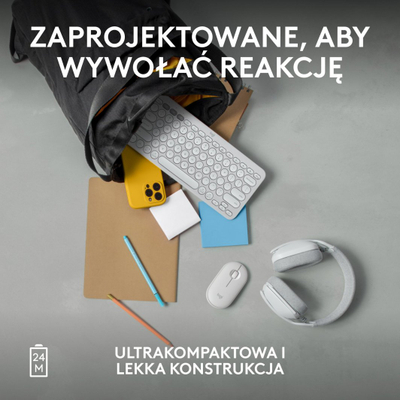 Maus Logitech Pebble 2 M350s, i bardhë