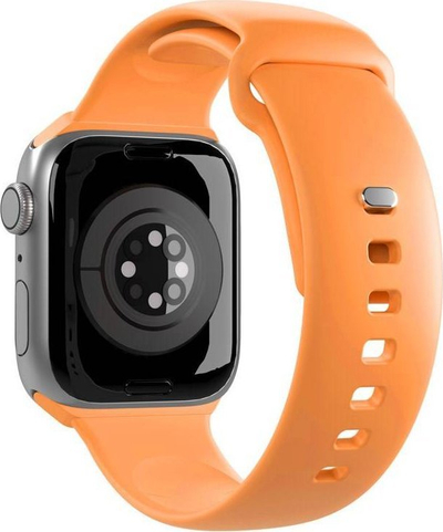 Rrip për orë inteligjente Puro ICON Silicone Band, për Apple Watch 38/40/41mm, silikon, portokalli apricot