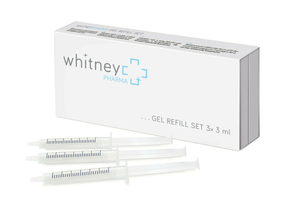 Set xhel rimbushës për zbardhjen e dhëmbëve Simply You WhitneyPHARMA gel refill, 3 x 3 ml