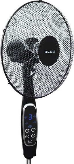 Ventilator për dysheme Blow Black, 60W, me telekomandë, ngjyrë e zezë