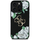 Заштитна маска за телефон Guess Grained Roses Big 4G Logo за iPhone 16 Pro Max, силикон, црна