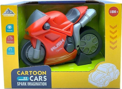 Lodër motoçikletë Adar Motorcycle, 17x12x11.5 cm, bardh e zi