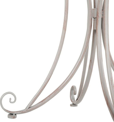 Tavolinë kopshti Beliani Cilento, metal 71x71cm, gri