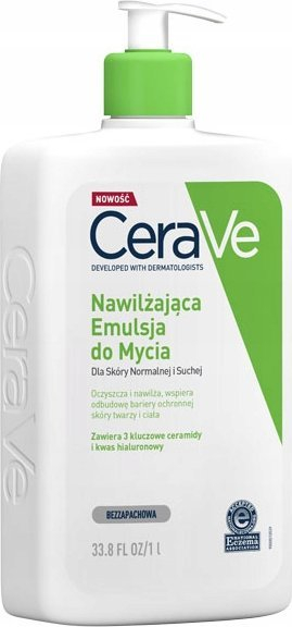 Pastrues për fytyrë dhe trup CeraVe Hydrating Cleanser, 1000 ml, për lëkurë të thatë dhe të ndjeshme