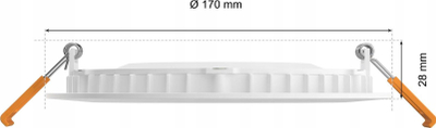 Llambë e zgjuar Philips Hue WCA Slim 12W, 16 milion ngjyra, Bluetooth, e bardhë