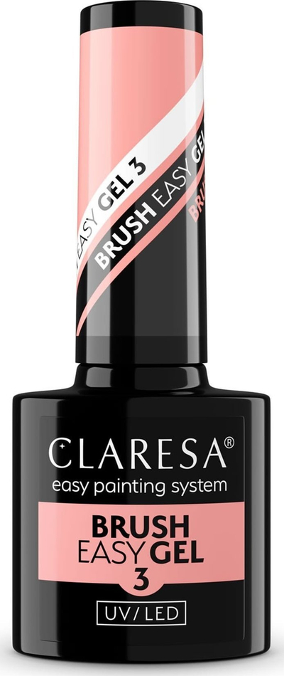 Xhel ndërtues thonjsh Claresa Brush Easy Gel 3, 5ml, nude pjeshke