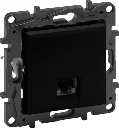 Prizë interneti Legrand Niloe Step RJ45, Cat.6 FTP, e zezë