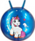 Top kërcyes Madej Unicorn, me brirë, për fëmijë, i kaltër