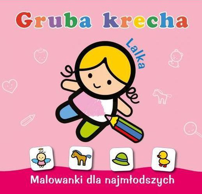 Libër ngjyrosjeje Gruba Krecha Lalka, për fëmijë të vegjël, format katror, ngjyra rozë
