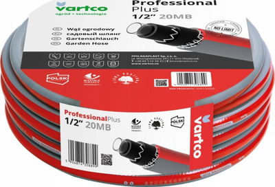 Zorrë kopshti Vartco Garden Hose Professional Plus, 3/4", 50m, jeshile