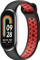 Rrip dore për Xiaomi Mi Band 8, silikoni, sportiv, zi me t’kuqe
