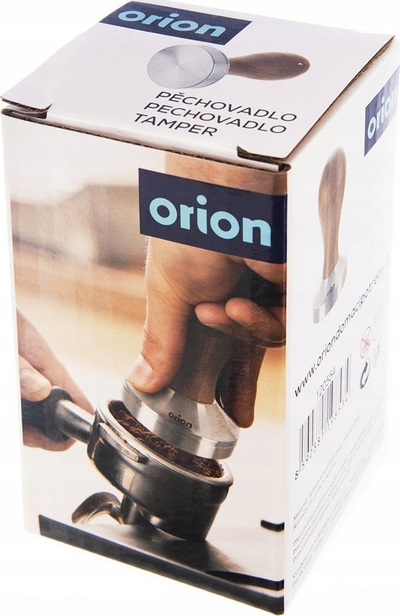 Shtypës kafeje Orion, 5 cm, çelik inox dhe dru, kafe