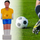 Figurë futbolli tavoline Enero, 10.5 cm, plastik, e verdhë
