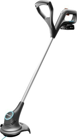 Trimmer bari Gardena 14702-20, me bateri 18V, 23cm, jeshile e zezë