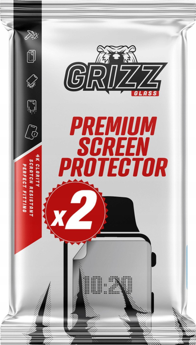 Керамичка заштита за екран Grizz CeramicFilm за Oppo Watch X2, сет 2 парчиња, проѕирна