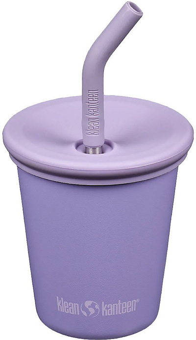 Чаша за деца Klean Kanteen Kid Cup, 10oz, со сламка, виолетова