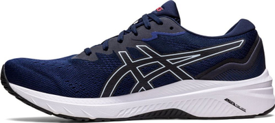 Atlete vrapi Asics GT-1000 11, mesh, amortizim FlyteFoam, blu e errët