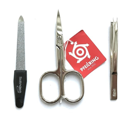 Set për manikyr Pfeilring Solingen kPF002, 3 pjesë, rozë
