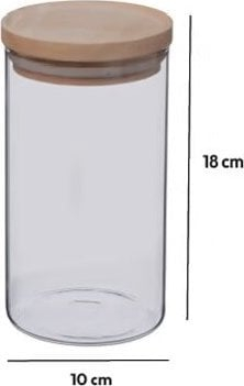 Kavanoz qelqi 5Five, 1L, me kapak bambuje, i tejdukshëm