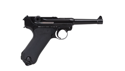 Pistolete ajri Umarex Luger P08 Parabellum, 4.5mm BB, set, e zezë