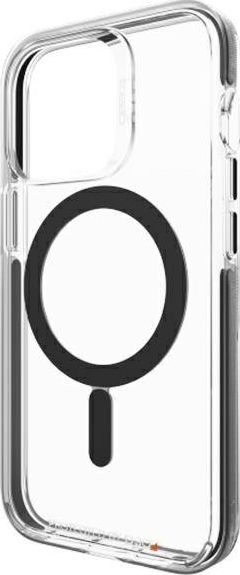 Маска за телефон Gear4 Santa Cruz Snap за iPhone 13 Pro, MagSafe, проѕирна со црни детали