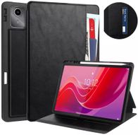 Këllëf lëkure për tablet Lenovo Tab M11 TB330FU, 10.95", me xhepa, i zi