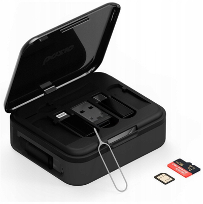 Kabllo USB Energea Bazic GoCharge Loop 5n1, 1m, 60W, e zezë