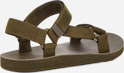 Sandale për burra TEVA Original Universal Full Grain, lëkurë, Dark Olive, nr. 8