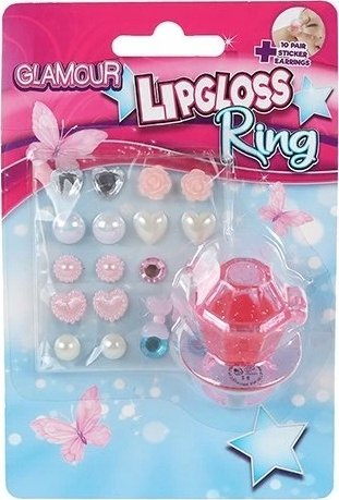 Set lip gloss unazë Hippo Glamorous, 10 palë stikera vathësh, shumëngjyrëshe