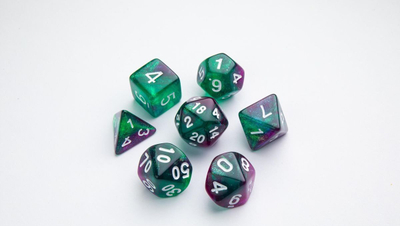 Set zare Gamegenic Galaxy Series Aurora, 7 copë, akril, shumëngjyrësh
