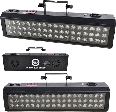 Shirit ndriçimi UV LED Light4Me DMX Bar 54x3W, IP20, i zi