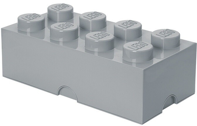 Kuti ruajtje e madhe LEGO, gri
