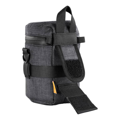 Çantë lente Neewer Lens Bag, cilindrike, me rrip shpatulle, gri e errët