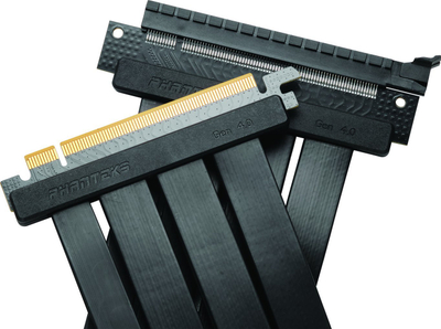 Kabllo riser PCIe Phanteks Gen 4.0, 150mm, adapter 90°, e zezë