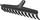 Kokë grabuje Cellfast C.IDEAL HEAD, 41cm, 12 dhëmbë, plastike, blu