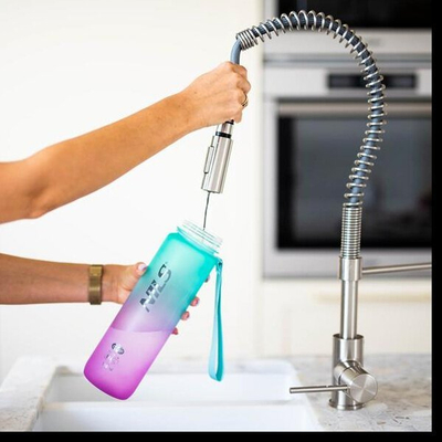 Shishe uji për shkollë Nils CAMP NCD04, 950ml, tritan, jeshile rozë