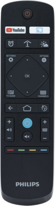 Telekomandë TV Philips 22AV1905A, me buton YouTube, për Media Suite, e zezë